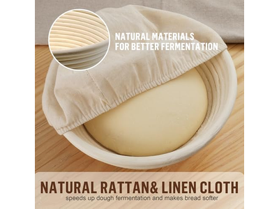 Gärkorb Brot Proofing Korb Rund Rattan Sauerteig Starter Kit