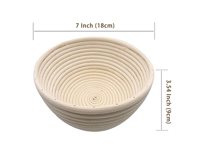 Französischer Weidenkorb Gärkorb Vietnam Rattan Gärkörbe für Sauerteig