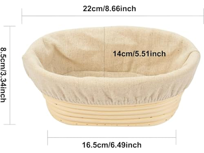 Rattan Brotfermentationstopf Rohr Gärkorb