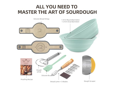 Ring-Gärkorb Brot-Gärkorb Verschiedene Designs mit einem Öko-15-Zoll-Kit