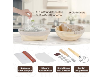 Geschenk-Körbe am selben Tag geliefert Silikon Brot-Gärkorb Set