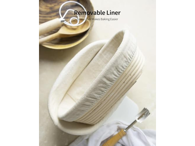 Silikon-Gärkorb und Messer Antihaft 500g Oval Lee Valley Bestes Brot mit Riser