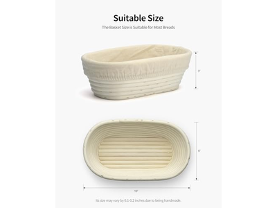 Silikon-Gärkorb und Messer Antihaft 500g Oval Lee Valley Bestes Brot mit Riser